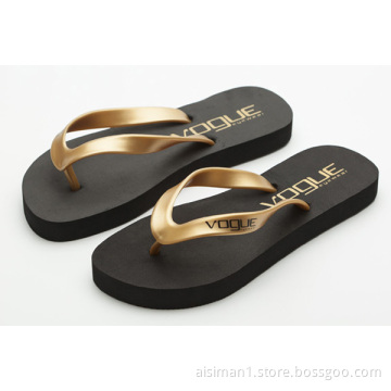 Gold Flip Flops
